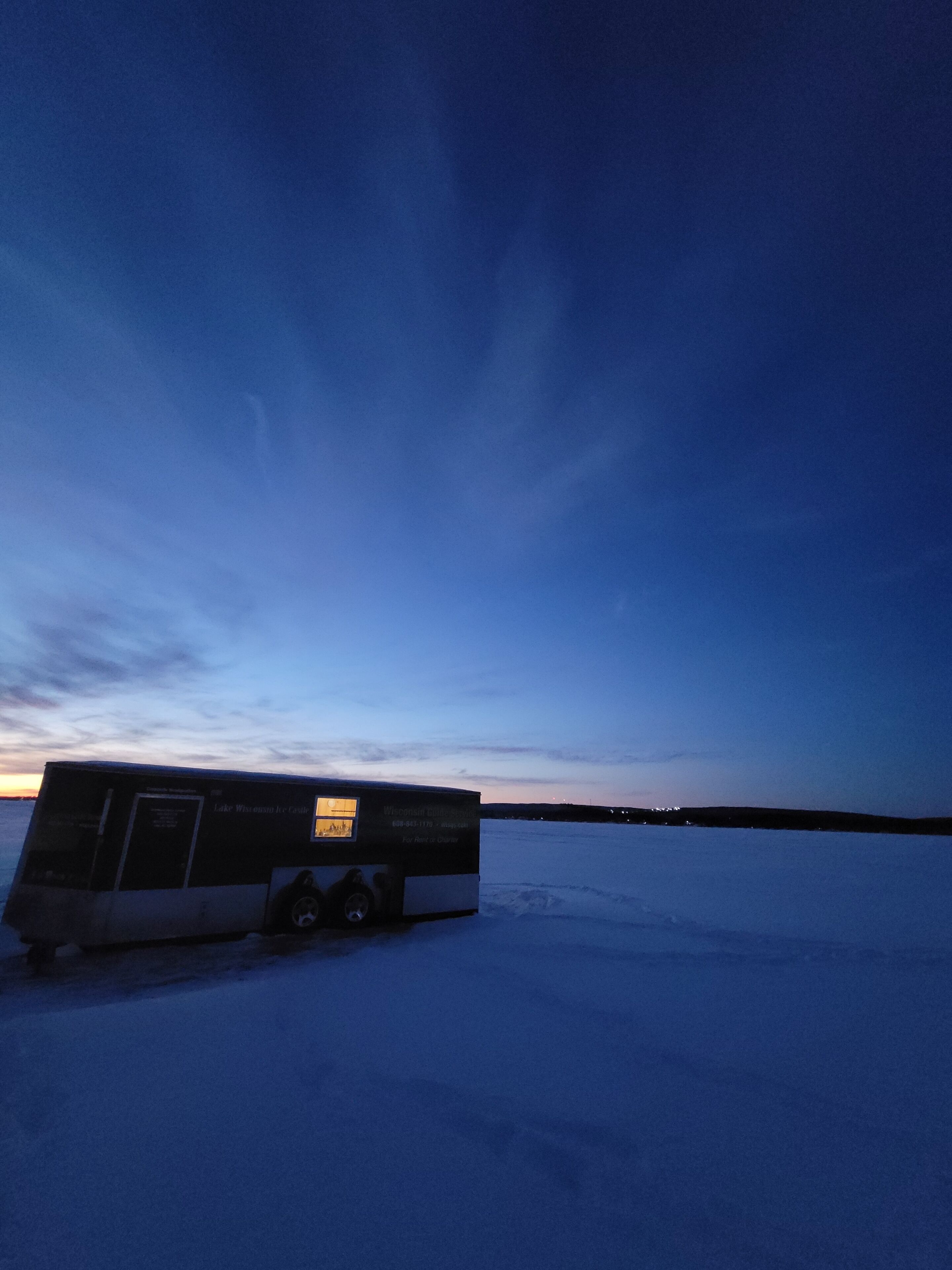 Lake Wisconsin Ice Castle. 11 ice fishing holes. Contact me for outfitting in Lodi, United States