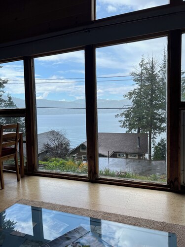 Stunning views from this quiet northern end of Lake George carriage house