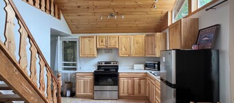 Stunning views from this quiet northern end of Lake George carriage house