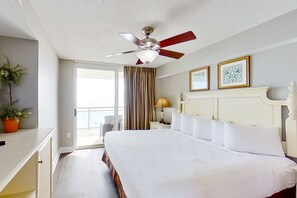 3 bedrooms, iron/ironing board, WiFi, bed sheets - 5th-floor oceanfront condo with pool, central AC & hot tub (North Myrtle Beach)