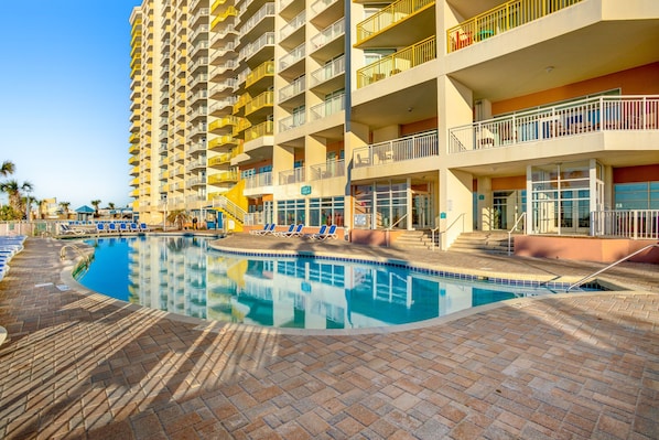 Indoor pool, a heated pool