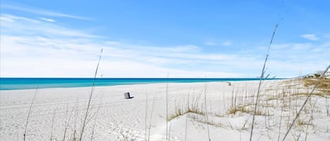 Vlak bij het strand