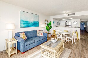 TV, DVD player, video library