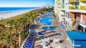 Indoor pool, a heated pool