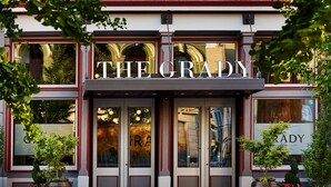 A building with a sign reading "THE GRADY" at the entrance. - The Grady (Louisville)