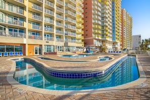 Indoor pool, a heated pool