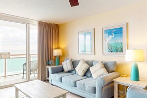 TV, DVD player, video library