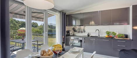 Family House, Multiple Bedrooms (Family Friendly House Kacana) | Private kitchen | Fridge, microwave, oven, stovetop