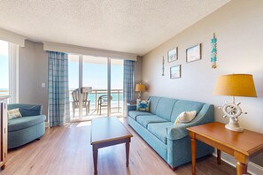 TV, DVD player, video library