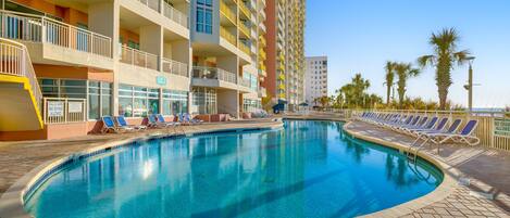 Indoor pool, a heated pool