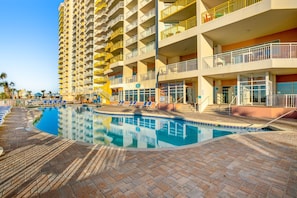 Indoor pool, a heated pool
