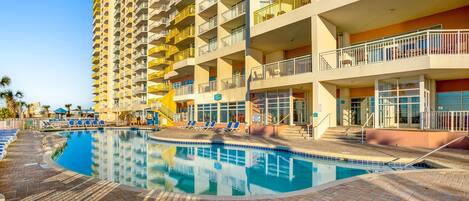 Indoor pool, a heated pool