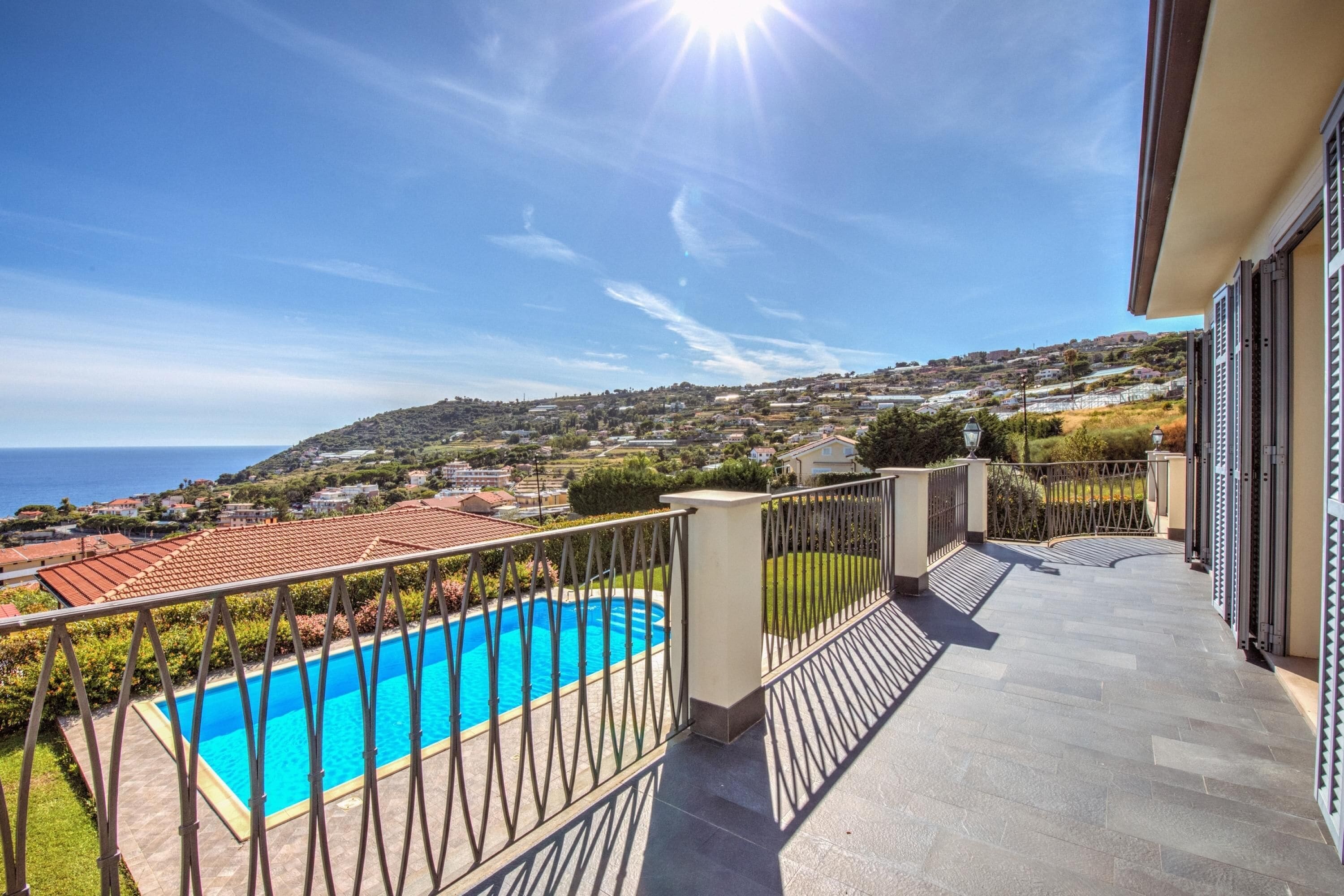 Family Villa, Multiple Bedrooms, Mountainside (Villa Lucia Riviera dei Fiori Pool) | Property grounds