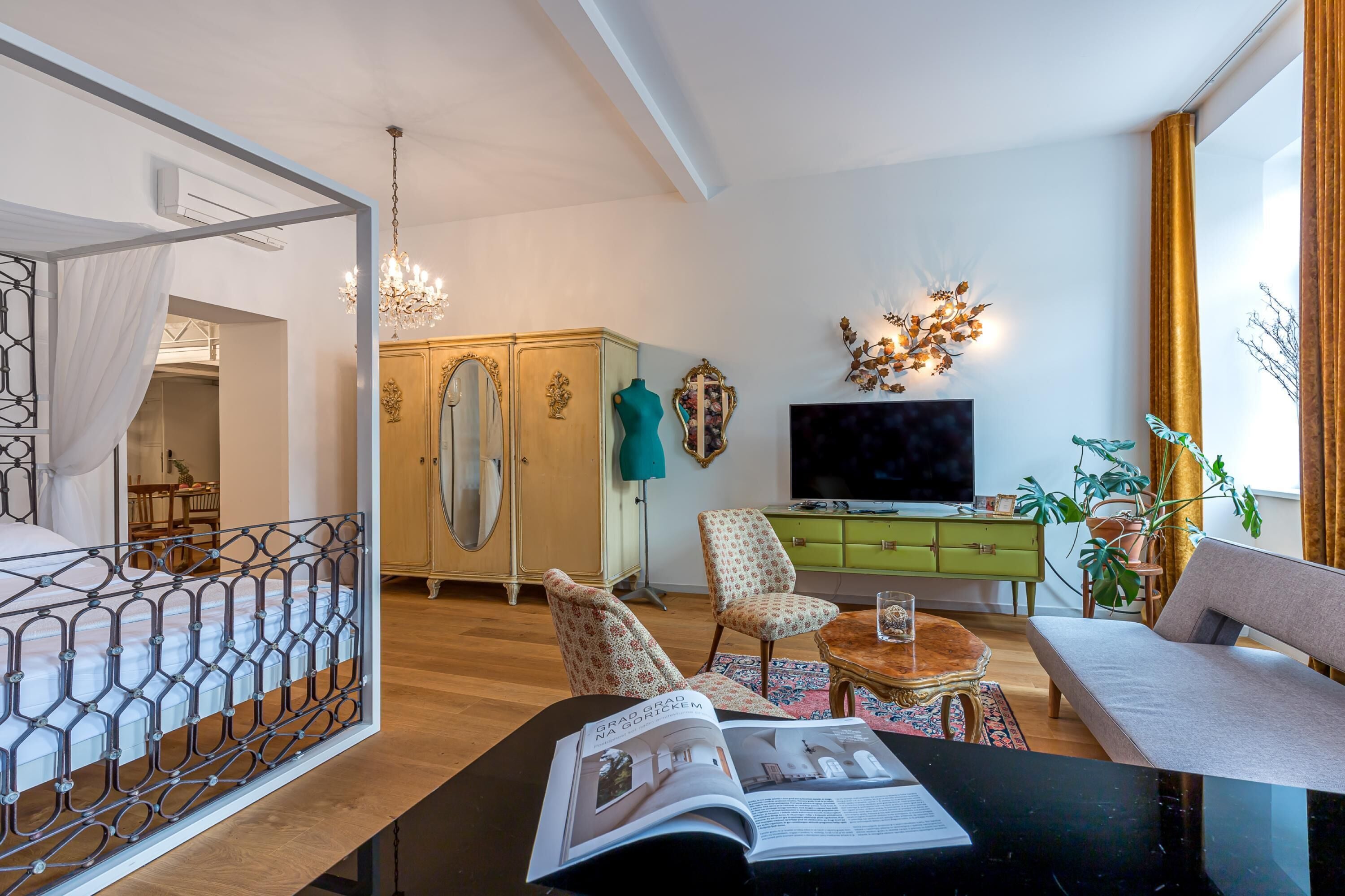 奢华公寓, 多间卧室 (Tromostovje II In Heart Of Ljubljana) | 2 多间卧室、熨斗/熨衣板、免费 WiFi、床单