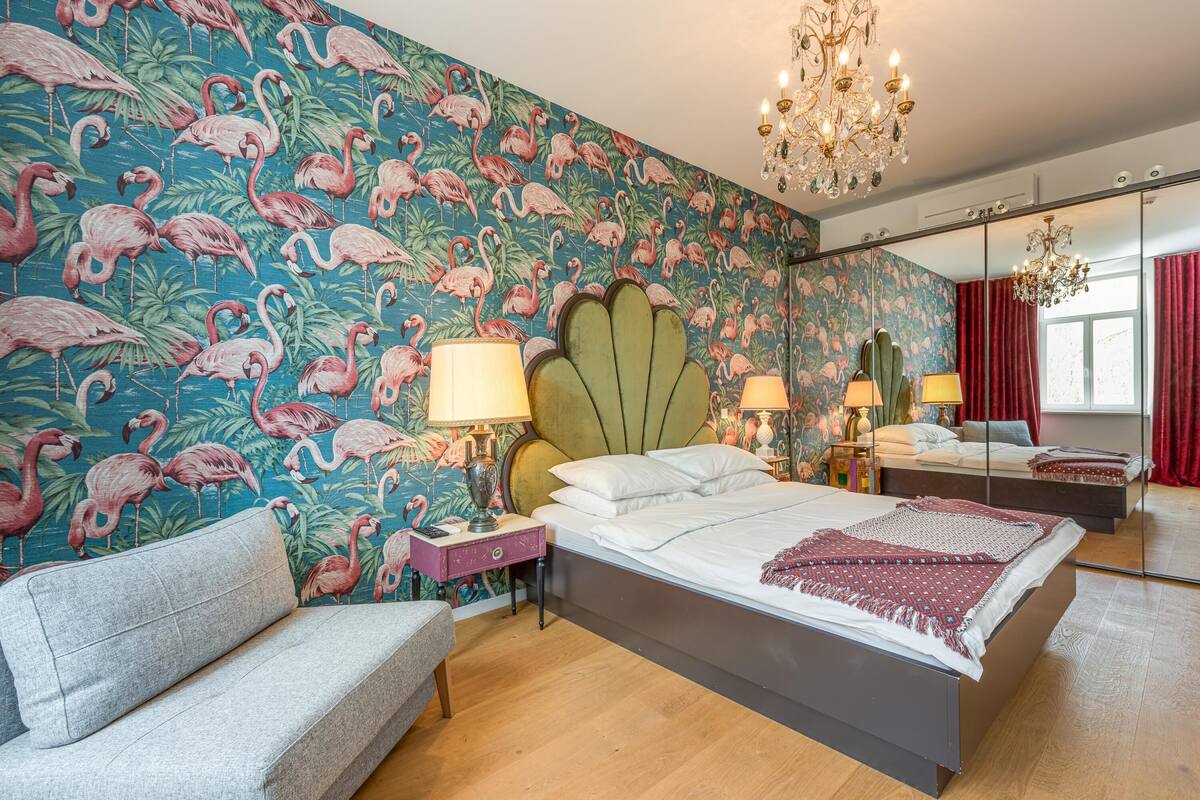 Luxury Apartment, 1 Bedroom (Tromostovje I In Heart of Ljubljana) | 2 bedrooms, iron/ironing board, free WiFi, bed sheets