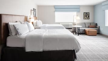 1 bedroom, hypo-allergenic bedding, down comforters