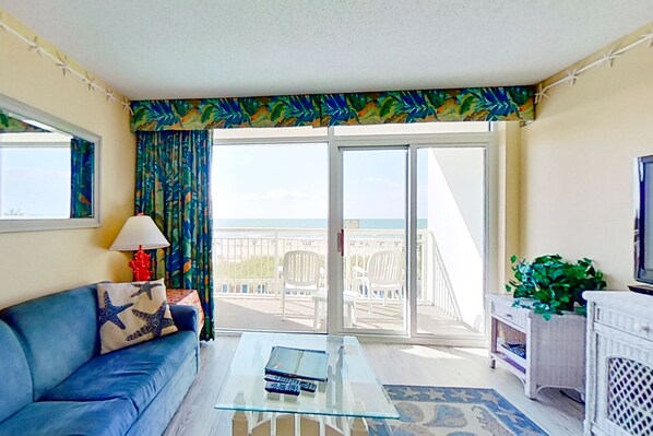 TV, DVD player, video library