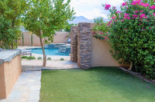 A heated pool