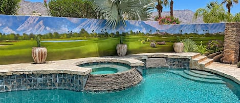 A heated pool