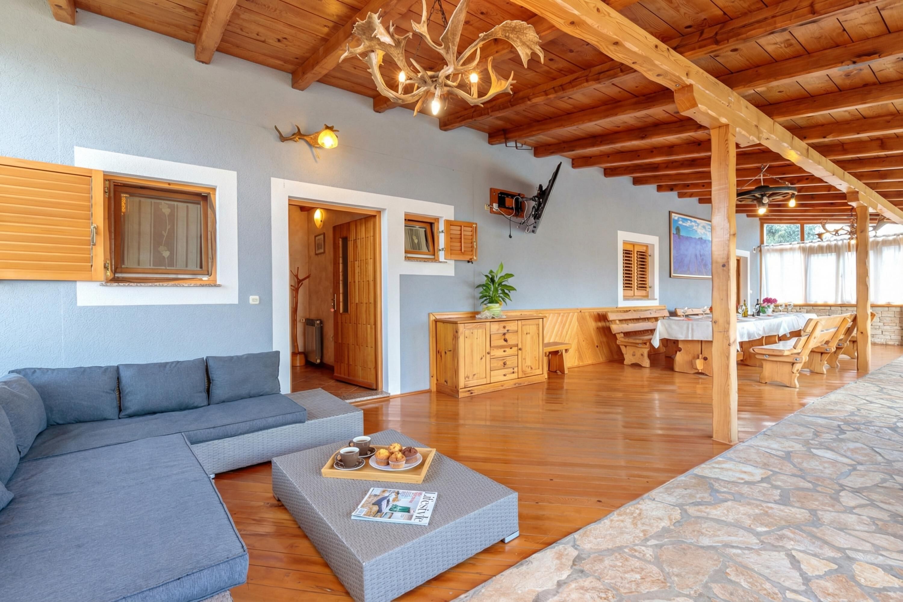 Familienhaus, 6 Schlafzimmer, Balkon (Pool & Fun House Betiga 1 With Gym) | Innenbereich