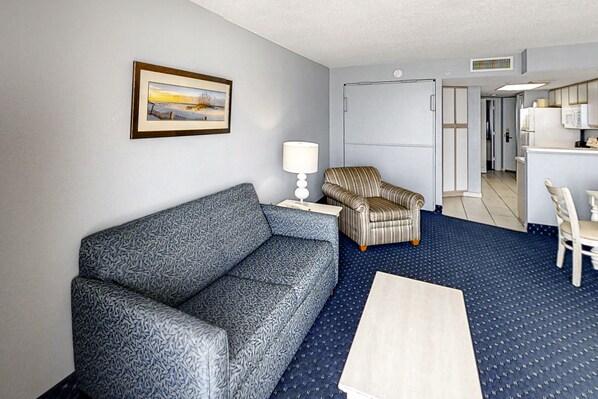 TV, DVD player, ping pong, video library