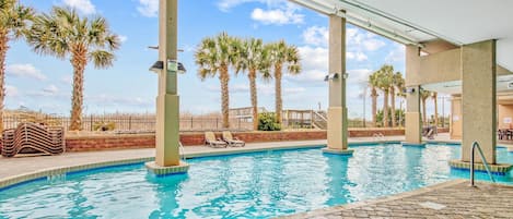 Indoor pool, a heated pool