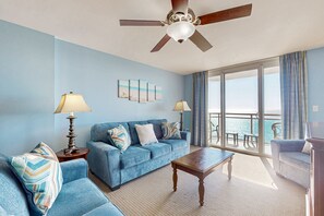 TV, DVD player, video library