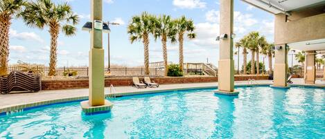 Indoor pool, a heated pool