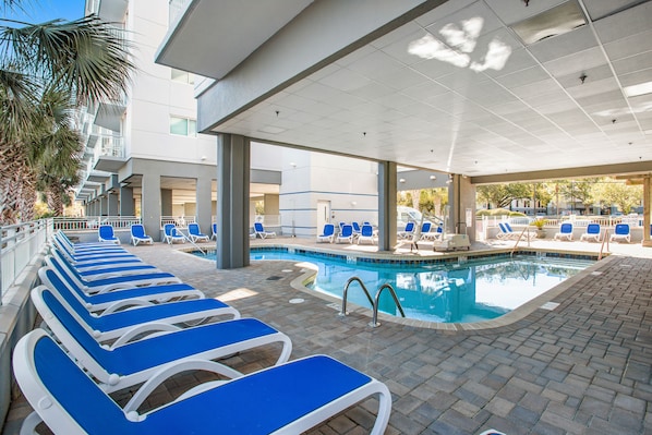 A heated pool