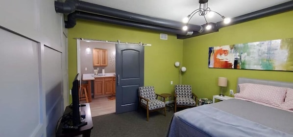 1 chambre, fer et planche Ă repasser, Wi-Fi, draps fournis