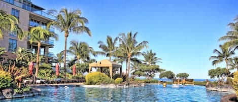 A heated pool