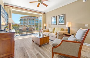 TV, DVD player, stereo