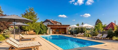 A heated pool
