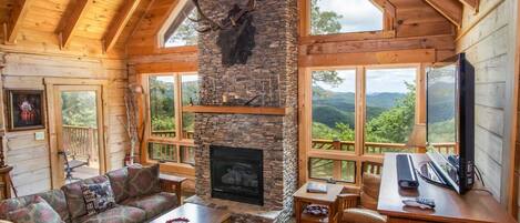 TV, fireplace, DVD player, ping pong