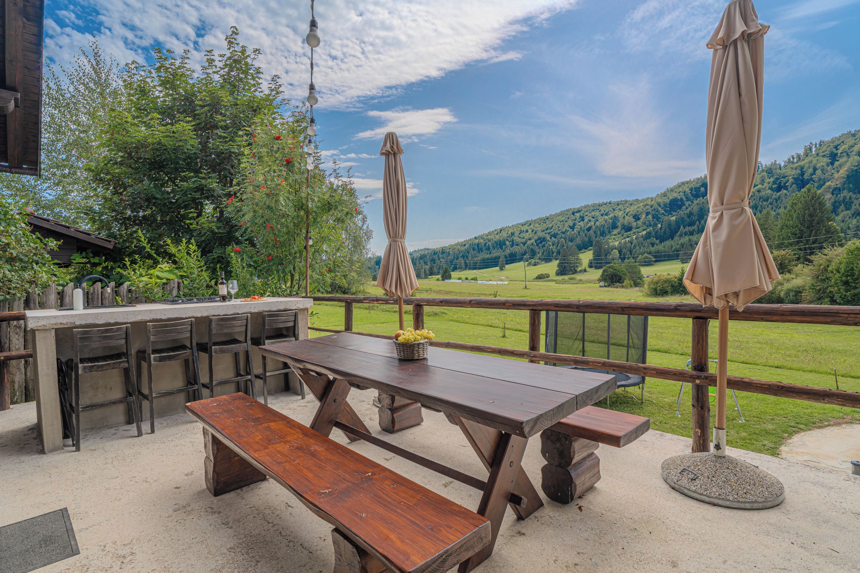 Family Chalet, Multiple Bedrooms, Mountainside (Family Friendly Kraševec Lodge) | Outdoor dining