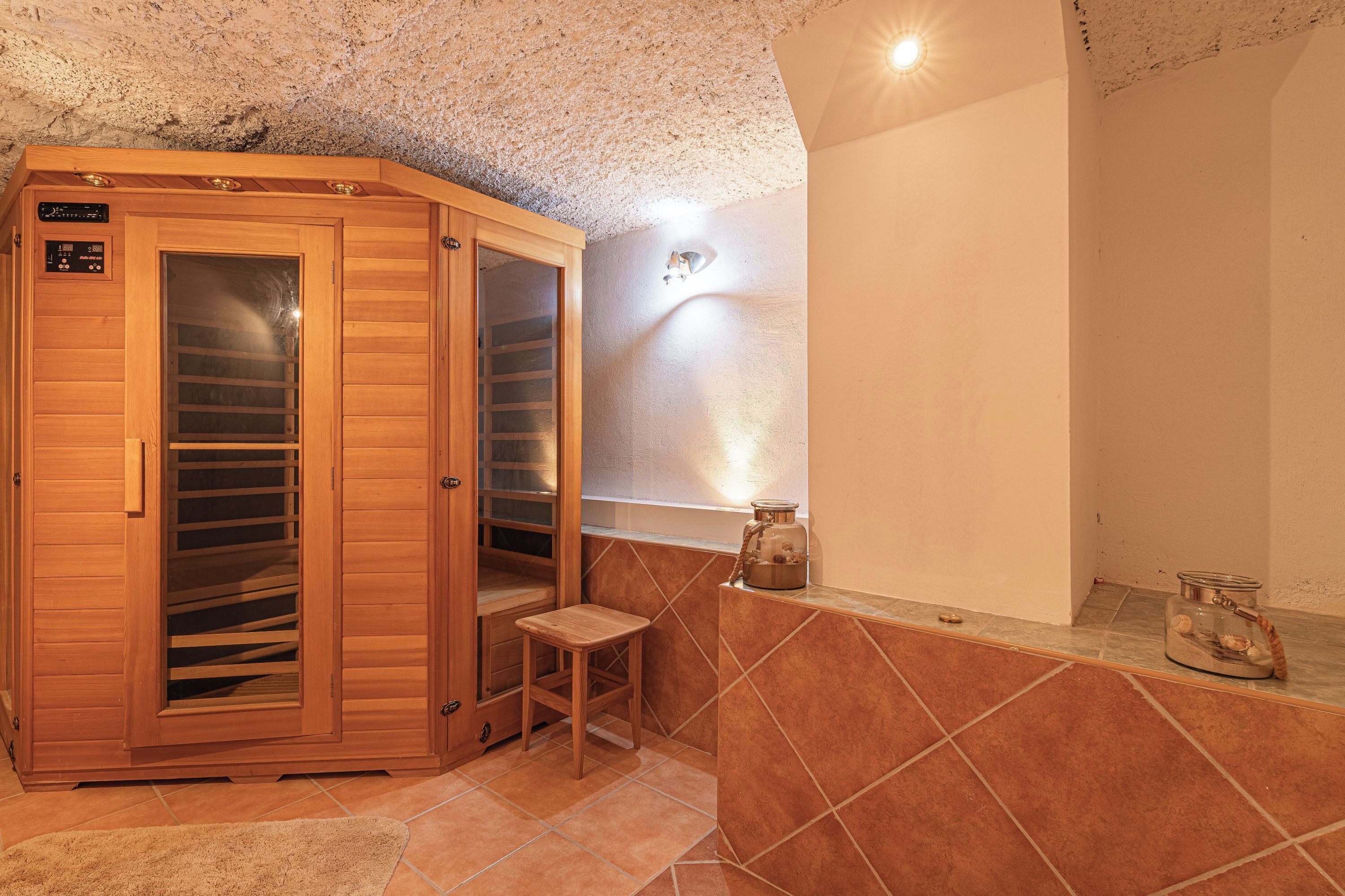 Casa familiar, diversos dormitoris (House Fortin With Sauna Near Bloke) | Sauna