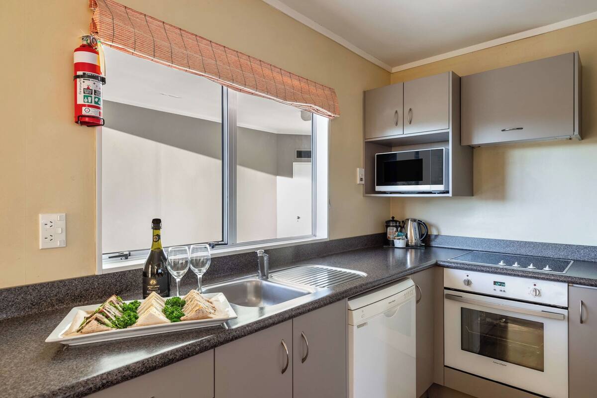 economy apartment | private kitchen | mini-fridge, microwave, stovetop, electric kettle