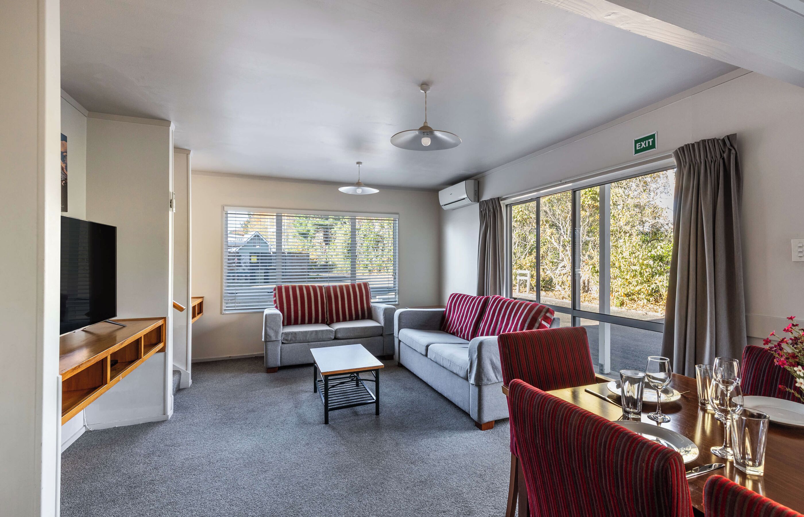 premium apartment | living area | smart tv