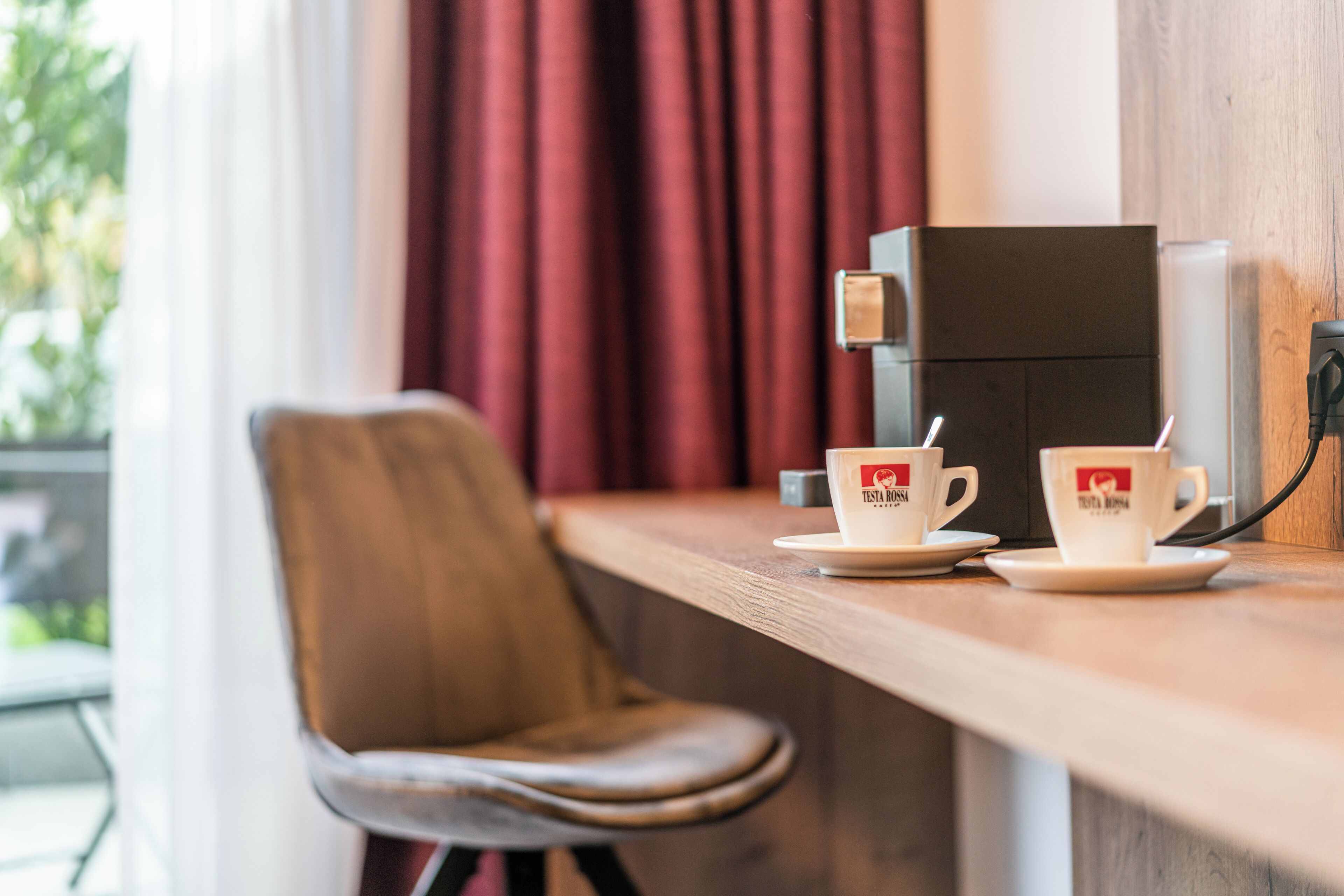 doppelzimmer mit terrasse | 1 bedroom, hypo-allergenic bedding, in-room safe, desk