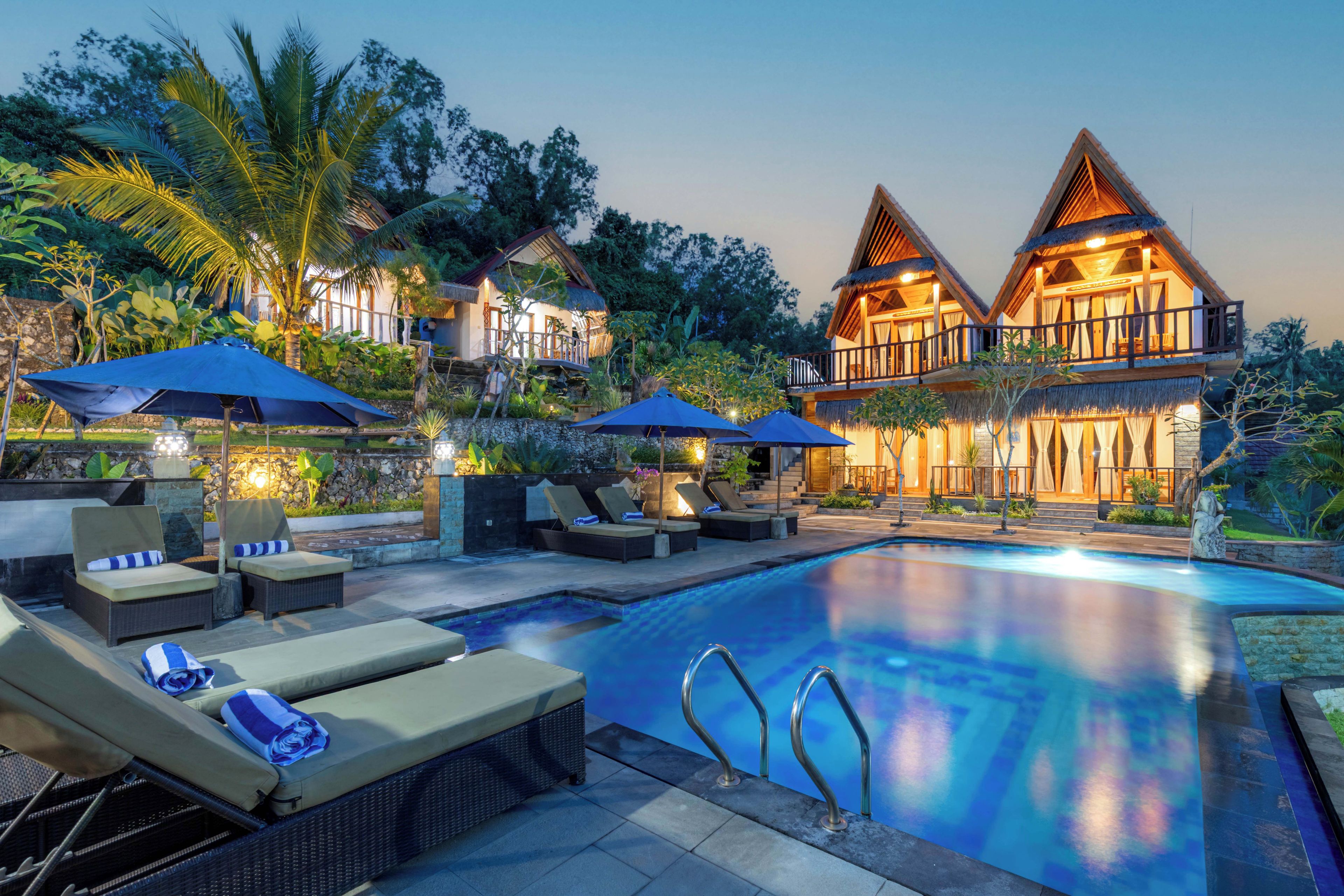 Front of property - evening/night