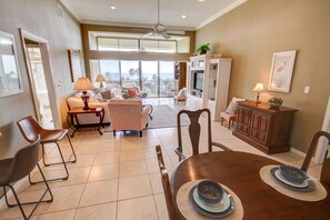 Flat-screen TV - CT 2357 Ocean View Condo - Paradise Vacation Rental in Ocean Village (Fort Pierce)