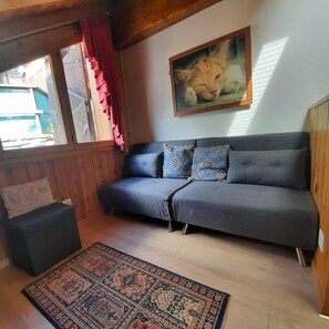 Deluxe-Ferienhütte | 1 Schlafzimmer, Bügeleisen/Bügelbrett, kostenloses WLAN, Bettwäsche