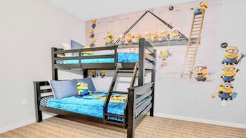 3 bedrooms, iron/ironing board, travel cot, WiFi