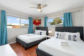 4 soverom, strykejern/-brett, wi-fi (inkludert) og sengetøy