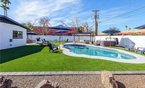 A heated pool