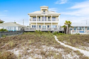 Exterior - CFLAT - Large, luxurious beachfront home located within walking distance to Pier Park (Panama City Beach)