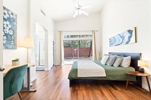 4 bedrooms, blackout curtains, iron/ironing board, free WiFi