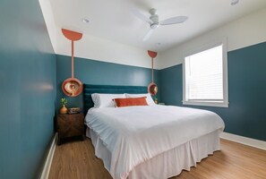 2 bedrooms, iron/ironing board, travel cot, WiFi