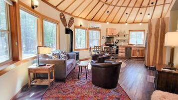 Fireplace, DVD player, offices