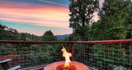 Mountain view, clean, great location, fire pit, easy drive to cabin, family-fun!